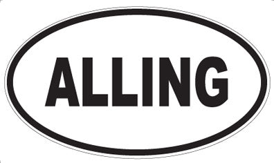 ALLING - Oval Magnet