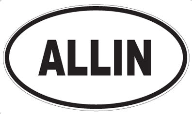 ALLIN - Oval Magnet