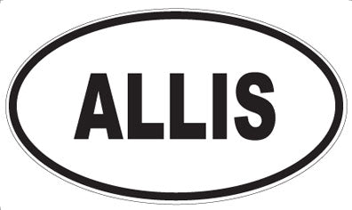 ALLIS - Oval Sticker