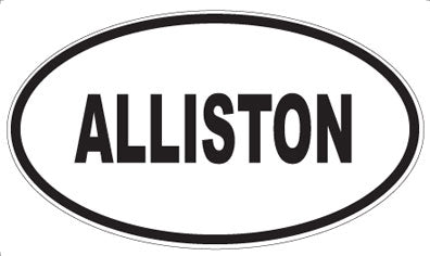 ALLISTON - Oval Sticker