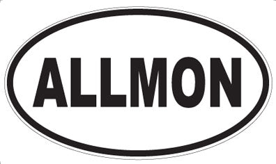 ALLMON - Oval Sticker