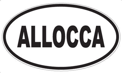 ALLOCCA - Oval Sticker