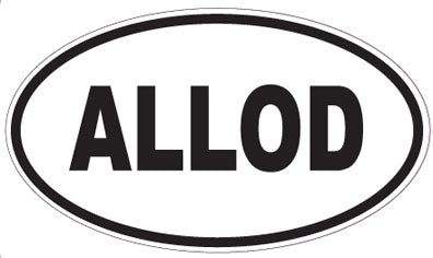 ALLOD - Oval Magnet