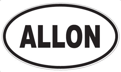 ALLON - Oval Magnet