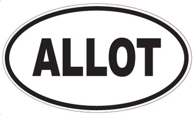 ALLOT - Oval Magnet