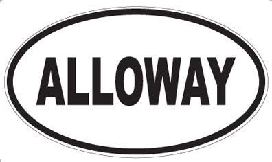 ALLOWAY - Oval Sticker