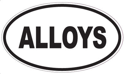 ALLOYS - Oval Sticker