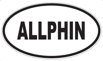ALLPHIN - Oval Sticker