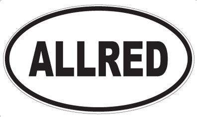 ALLRED - Oval Sticker
