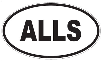 ALLS - Oval Magnet