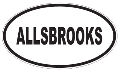 ALLSBROOKS - Oval Magnet