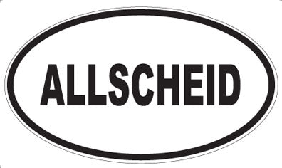 ALLSCHEID - Oval Sticker