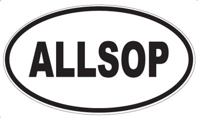 ALLSOP - Oval Sticker