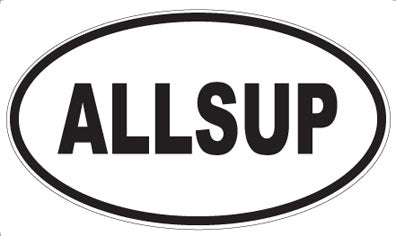 ALLSUP - Oval Magnet