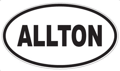 ALLTON - Oval Sticker