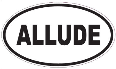 ALLUDE - Oval Sticker