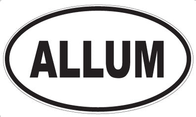 ALLUM - Oval Sticker