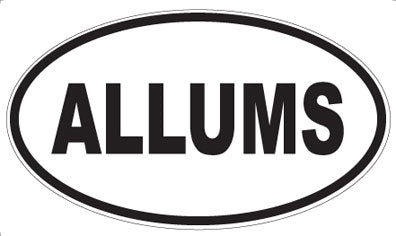ALLUMS - Oval Sticker