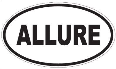 ALLURE - Oval Sticker