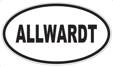ALLWARDT - Oval Sticker