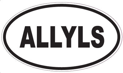 ALLYLS - Oval Sticker