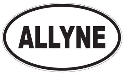 ALLYNE - Oval Sticker