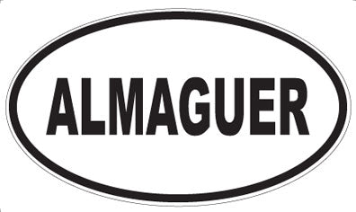 ALMAGUER - Oval Magnet