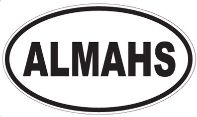 ALMAHS - Oval Sticker
