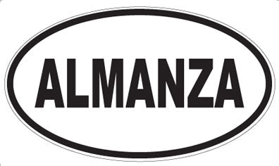 ALMANZA - Oval Sticker