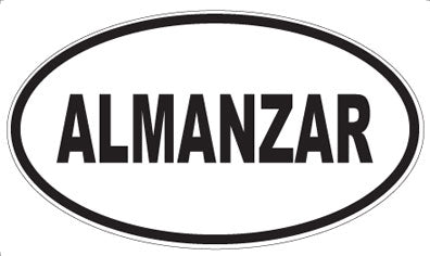 ALMANZAR - Oval Sticker