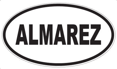 ALMAREZ - Oval Magnet