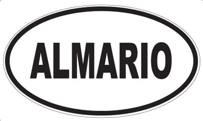 ALMARIO - Oval Sticker