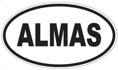 ALMAS - Oval Sticker