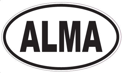 ALMA - Oval Sticker