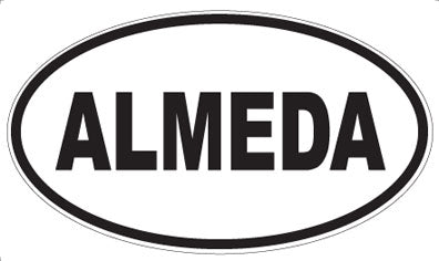 ALMEDA - Oval Sticker