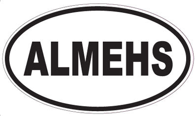 ALMEHS - Oval Sticker