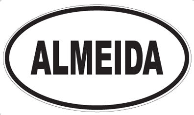 ALMEIDA - Oval Sticker