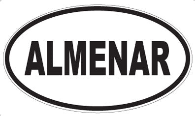 ALMENAR - Oval Sticker