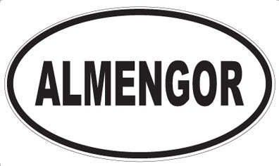 ALMENGOR - Oval Sticker