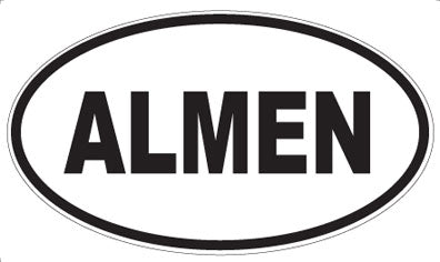 ALMEN - Oval Magnet