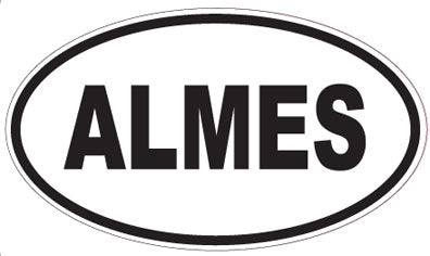 ALMES - Oval Sticker