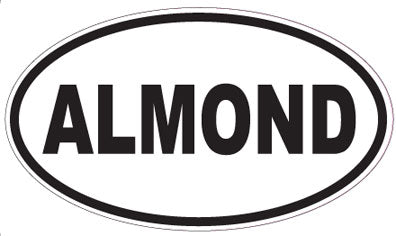 ALMOND - Oval Sticker