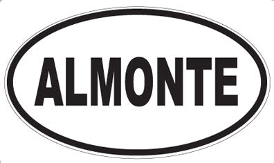 ALMONTE - Oval Magnet