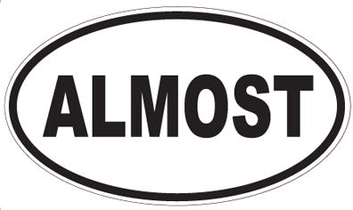 ALMOST - Oval Sticker