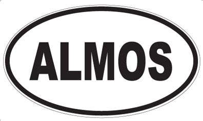 ALMOS - Oval Magnet