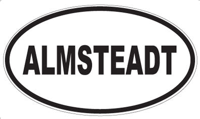 ALMSTEADT - Oval Sticker