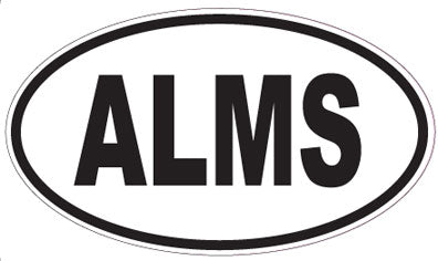 ALMS - Oval Sticker