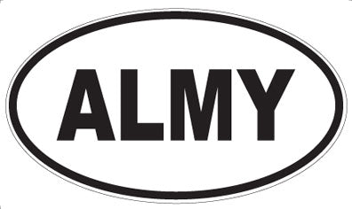 ALMY - Oval Sticker