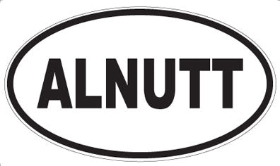 ALNUTT - Oval Sticker