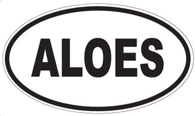 ALOES - Oval Magnet
